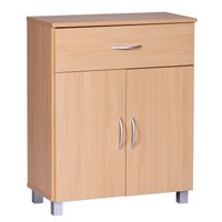 Sideboard 60cm mit 2 Türen & 1 Schublade Moderne Kommode Allzweckschrank Flurschrank – Ansicht 6