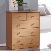 Schubladenkommode mit 5 Schubladen 60cm Sideboard Kommode zeitloses Design – Ansicht 1