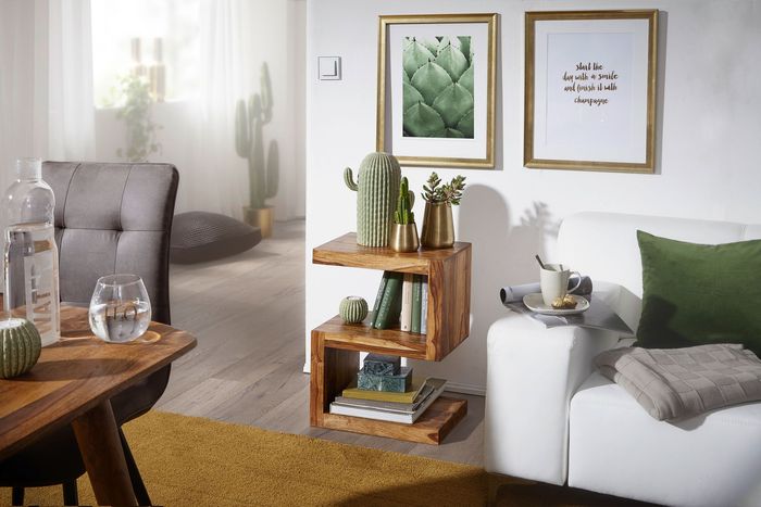 Massivholz Beistelltisch S Cube Design Couchtisch Massiv Holz Modern Regal – Maßzeichnung