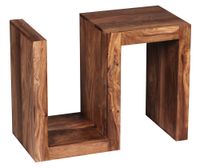 Massivholz Beistelltisch S Cube Design Couchtisch Massiv Holz Modern Regal – Ansicht 6