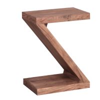 Massivholz Beistelltisch Z Cube 44x30x59 cm Couchtisch Regal – Ansicht 1