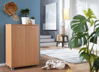 Schuhschrank Holz 12 Paar Schuhe Schuhregal Schuhkommode Flurschrank Sideboard – Ansicht 2