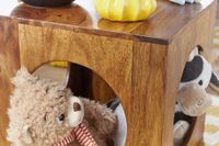 FineBuy Sheesham Beistelltisch 35x35x35 cm Cube Holztisch Tisch mit Stauraum – Ansicht 5
