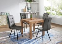Esstisch quadratisch Massiv 80 x 80 cm Akazie Küchentisch Esszimmer Tisch – Ansicht 6