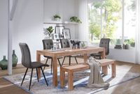 FineBuy Esstisch Massiv 120 x 60 x 76 cm Akazie Esszimmertisch Küchentisch – Ansicht 6