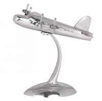 FineBuy Design Deko Flugzeug Propeller aus Aluminium Flieger Farbe Silber – Ansicht 5