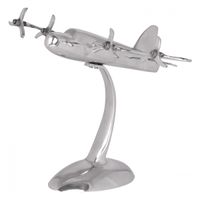 FineBuy Design Deko Flugzeug Propeller aus Aluminium Flieger Farbe Silber – Ansicht 6