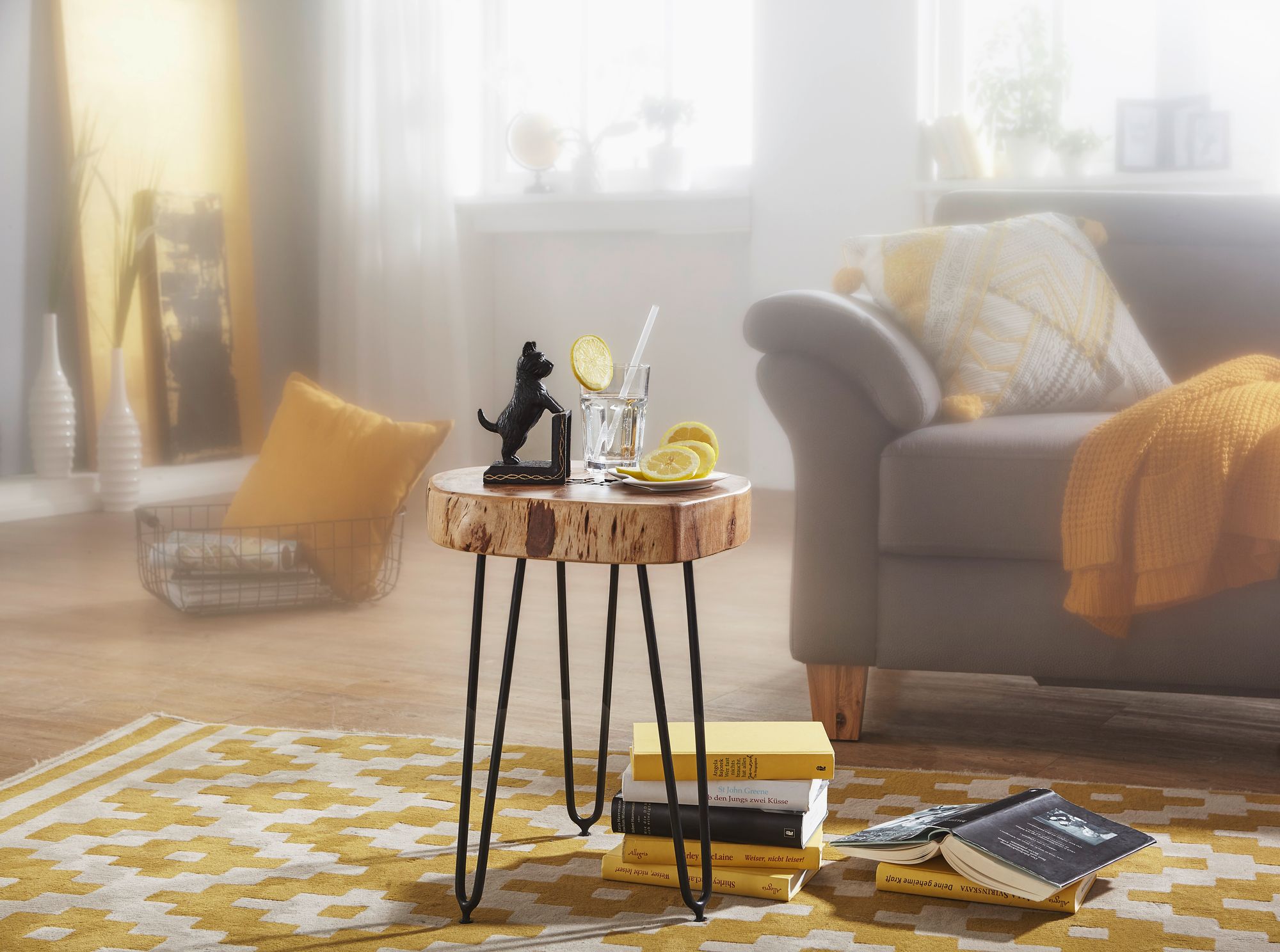 FineBuy Massivholz Akazie Beistelltisch 35 x 35 cm | Farbe: Braun FineBuy Massivholz Akazie Beistelltisch 35 x 35 cm | Farbe: Braun