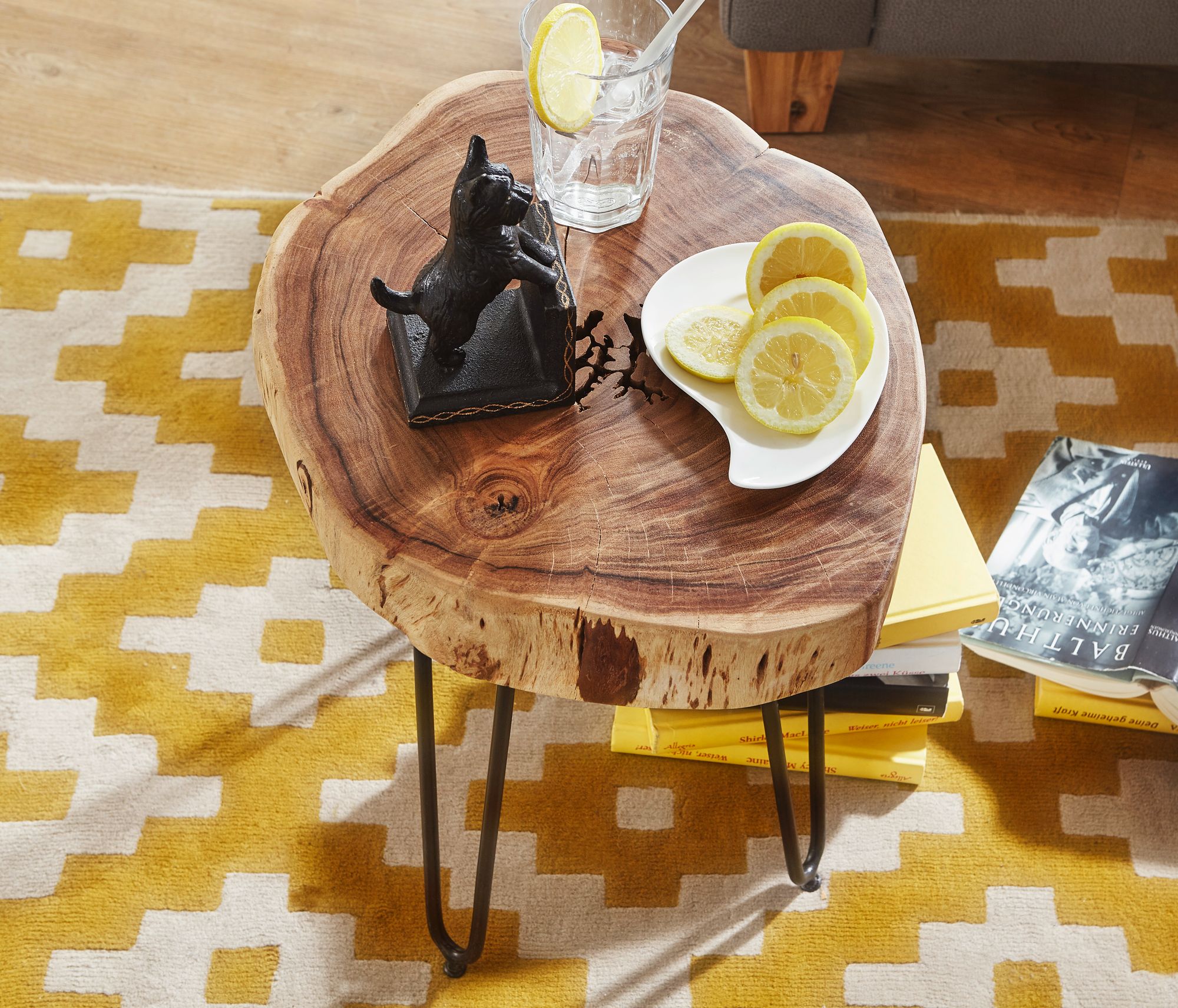 FineBuy Massivholz Akazie Beistelltisch 35 x 35 cm | Farbe: Braun FineBuy Massivholz Akazie Beistelltisch 35 x 35 cm | Farbe: Braun