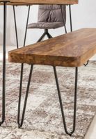 FineBuy Sitzbank Massiv 180cm Esszimmerbank Holzbank Küchenbank Holz – Ansicht 6