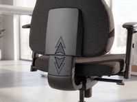 Bürostuhl Ergonomisch Stoff Schwarz Drehstuhl Büro Sessel Chefsessel Kopfstütze – Ansicht 5