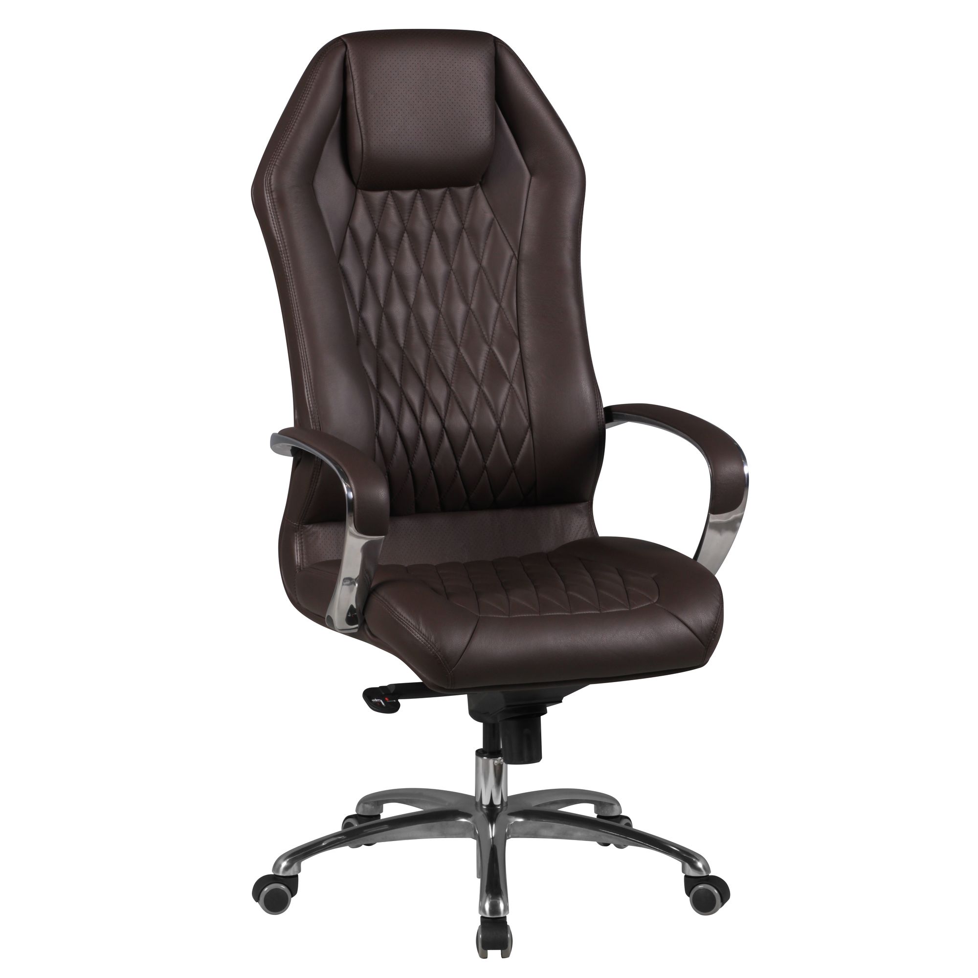 FineBuy Bürostuhl MONTEREY Echtleder Chefsessel Schreibtischstuhl Drehstuhl – Ansicht 6
