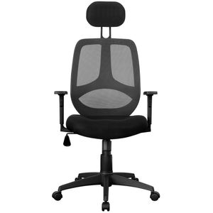 FineBuy Bürostuhl Chefsessel Schreibtischstuhl Drehstuhl Bürosessel mit Armlehnen & Kopfstütze 120 kg X-XL 4990