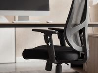 FineBuy Bürostuhl Stoff Chefsessel Schreibtischstuhl Drehstuhl Bürosessel – Ansicht 5