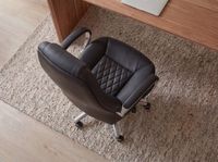 FineBuy Bürostuhl Echtleder Schreibtischstuhl ergonomisch Chefsessel Drehstuhl – Ansicht 5