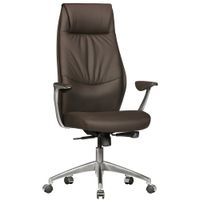 FineBuy Bürostuhl Echt-Leder Schreibtischstuhl Chefsessel Drehstuhl 120KG – Ansicht 6