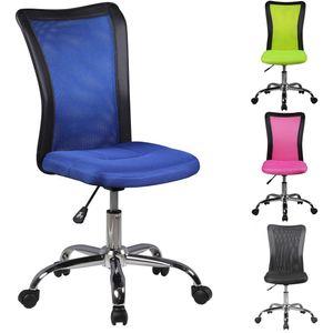 FineBuy Kinder-Schreibtischstuhl SALERNO für Kinder ab 6 mit Lehne Weichboden-Rollen Kinder-Drehstuhl Kinder-Bürostuhl ergonomisch höhenverstellbar Jugendstuhl für Mädchen Jungen Kinderzimmerstuhl