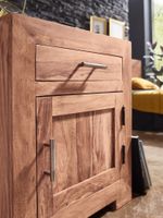 FineBuy Nachttisch Massivholz 60 cm Nachtschrank Nachtkonsole für Boxspringbett – Ansicht 4