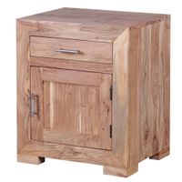 FineBuy Nachttisch Massivholz 60 cm Nachtschrank Nachtkonsole für Boxspringbett – Ansicht 5