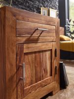 FineBuy Nachttisch Massivholz 60 cm Nachtschrank Nachtkonsole für Boxspringbett – Ansicht 4
