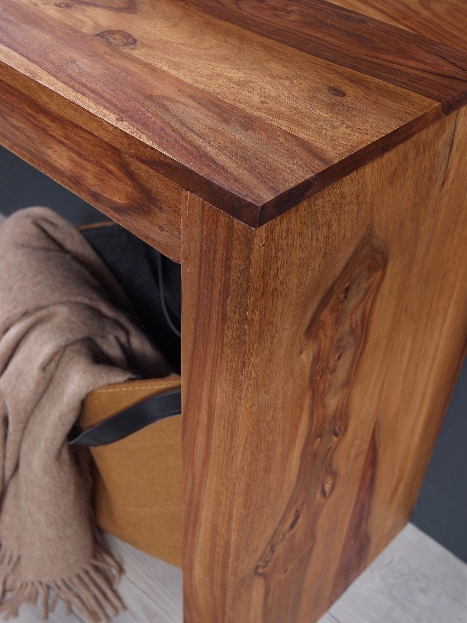 FineBuy Konsolentisch Massivholz 115x40x75 cm Flurtisch, Design Dielentisch Anrichte Schmal, Arbeitstisch Schreibtisch Modern, Konsole Eingangstisch Naturholz | Farbe: Braun FineBuy Konsolentisch Massivholz 115x40x75 cm Flurtisch, Design Dielentisch Anrichte Schmal, Arbeitstisch Schreibtisch Modern, Konsole Eingangstisch Naturholz | Farbe: Braun