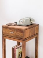 Beistelltisch PATAN Holz Massiv Telefontisch Konsole Anrichte Regal Schublade – Ansicht 5