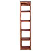 FineBuy Weinregal Massiv-Holz Regal Wandmontage für 5 Flaschen 70 cm Holzregal – Ansicht 2