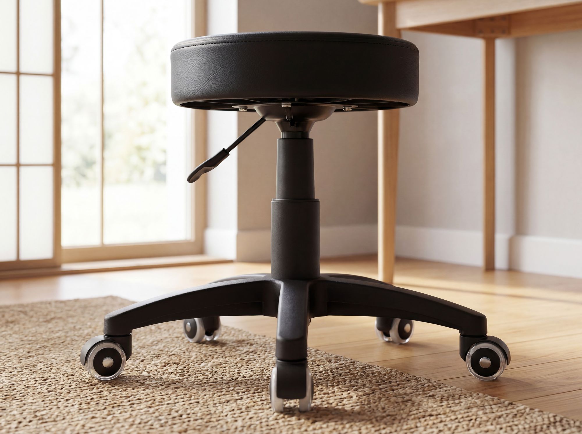 Rollhocker Arbeitshocker Drehstuhl Praxishocker Kosmetikhocker Arbeitsstuhl – Ansicht 5