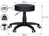 Rollhocker Arbeitshocker Drehstuhl Praxishocker Kosmetikhocker Arbeitsstuhl – Ansicht 3