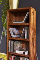 FineBuy CD Regal Massivholz Standregal 90 cm CD-Aufbewahrung Landhaus 5 Fächer – Ansicht 5