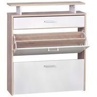 FineBuy Schuhkipper Schuhschrank Schuhregal 16 Paar Schuhe + Ablage + Schublade – Ansicht 6
