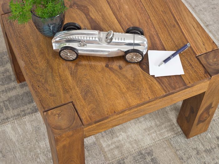 Massiver Couchtisch 60 cm Holz Tisch Massiv Wohnzimmertisch Beistelltisch – Maßzeichnung