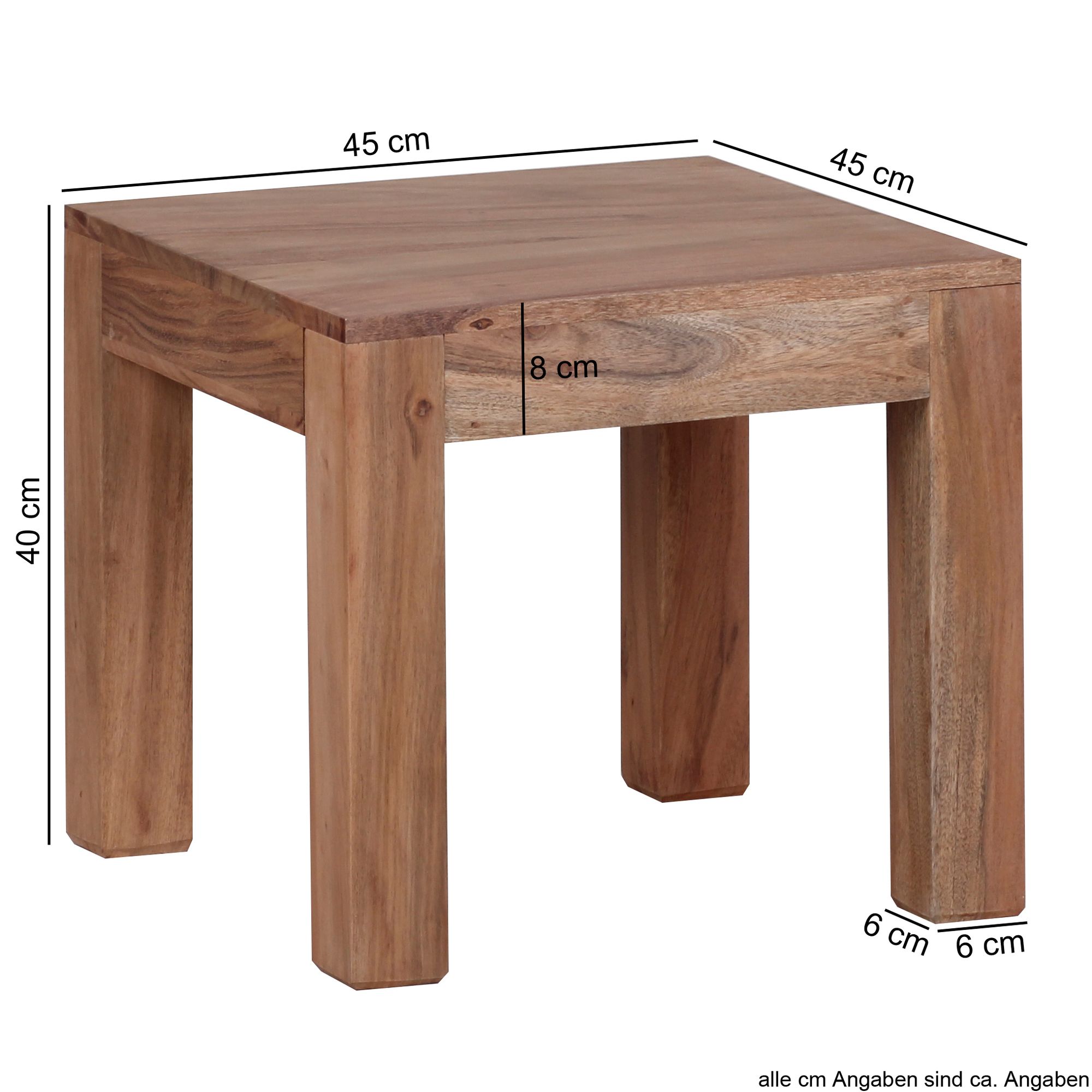 FineBuy Couchtisch Massiv-Holz 45 cm breit Wohnzimmer-Tisch Design Landhaus-Stil Beistelltisch natur Farbe wählbar | Farbe: Braun FineBuy Couchtisch Massiv-Holz 45 cm breit Wohnzimmer-Tisch Design Landhaus-Stil Beistelltisch natur Farbe wählbar | Farbe: Braun