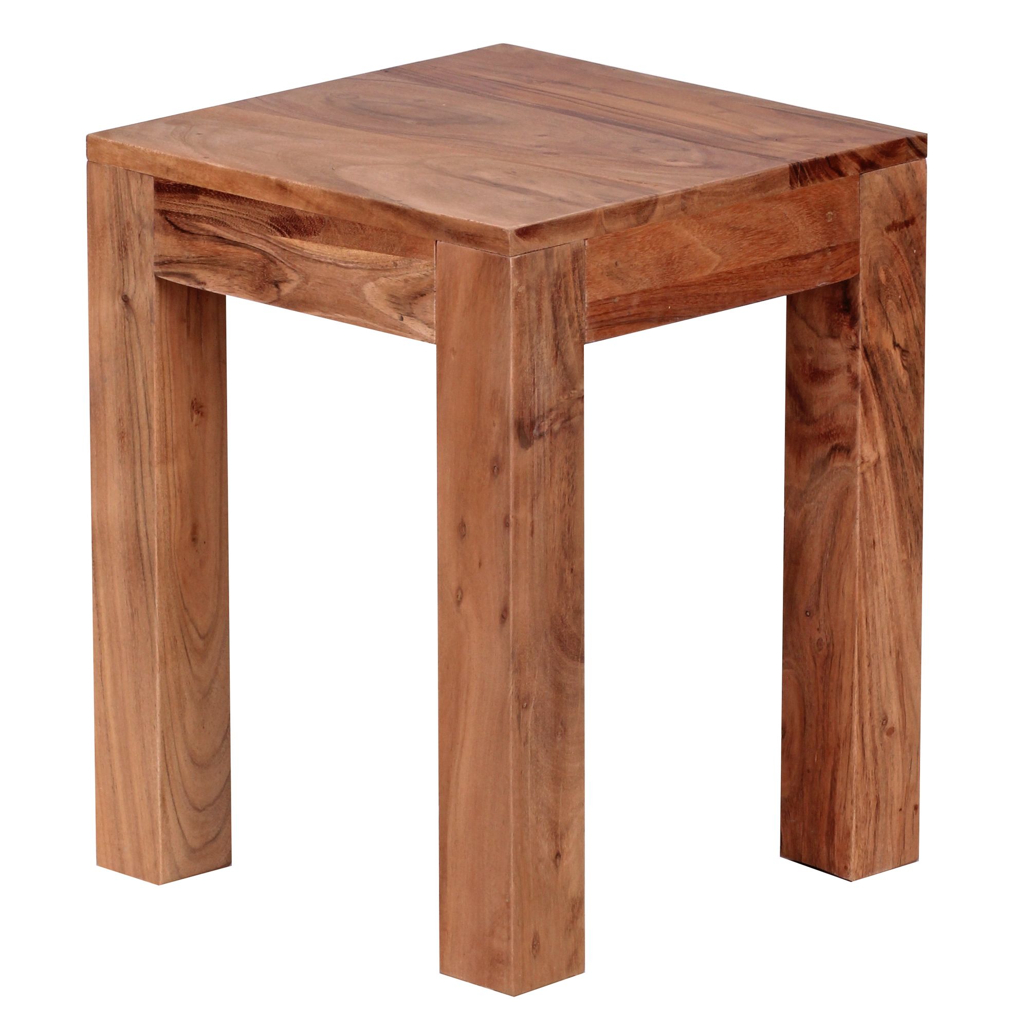 FineBuy Beistelltisch Massiv-Holz 35 x 35 cm Wohnzimmer-Tisch Design braun Landhaus-Stil Couchtisch Farbe wählbar | Farbe: Braun FineBuy Beistelltisch Massiv-Holz 35 x 35 cm Wohnzimmer-Tisch Design braun Landhaus-Stil Couchtisch Farbe wählbar | Farbe: Braun