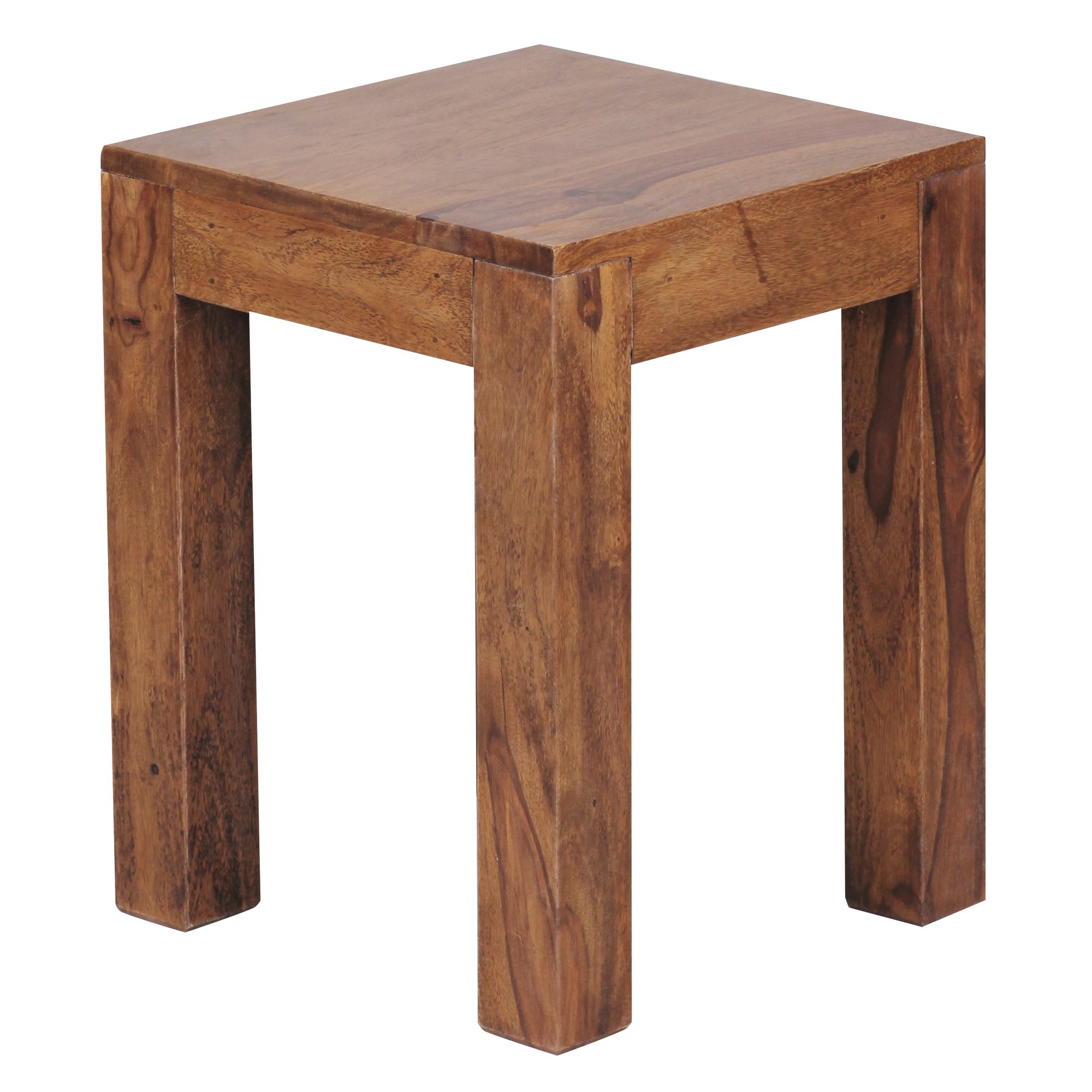 FineBuy Beistelltisch Massiv-Holz 35 x 35 cm Wohnzimmer-Tisch Design braun Landhaus-Stil Couchtisch Farbe wählbar | Farbe: Braun FineBuy Beistelltisch Massiv-Holz 35 x 35 cm Wohnzimmer-Tisch Design braun Landhaus-Stil Couchtisch Farbe wählbar | Farbe: Braun
