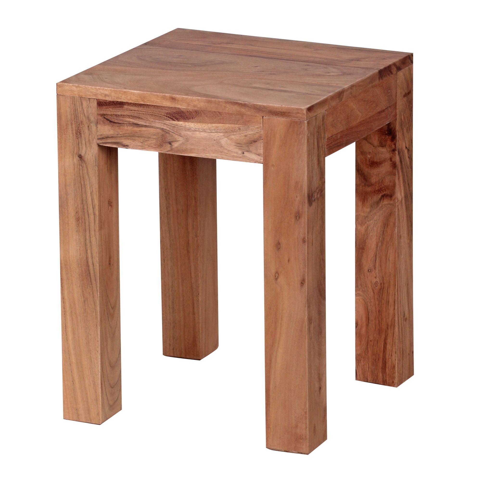 FineBuy Beistelltisch Massiv-Holz 35 x 35 cm Wohnzimmer-Tisch Design braun Landhaus-Stil Couchtisch Farbe wählbar | Farbe: Braun FineBuy Beistelltisch Massiv-Holz 35 x 35 cm Wohnzimmer-Tisch Design braun Landhaus-Stil Couchtisch Farbe wählbar | Farbe: Braun
