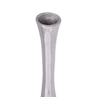 Finebuy Deko-Vase Aluminium Blumenvase Alu-Dekoration Wohndeko Farbe silber – Ansicht 3