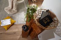 Satztisch FineBuy Massivholz Blumentisch 3er Set Säulentisch Dekosäule Eckig – Ansicht 4