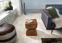 FineBuy Beistelltisch Braun Holztisch Rustikaler Deko-Tisch Anstelltisch Klein – Ansicht 4