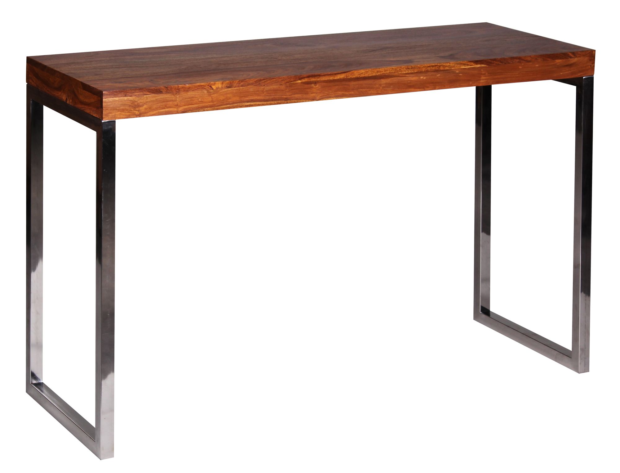 FineBuy Konsolentisch Massivholz Konsole mit Metallbeinen Schreibtisch 120 x 45 cm Landhaus-Stil Sideboard Modern Massiv dunkel-braun Echt-holz Natur | Farbe: Braun FineBuy Konsolentisch Massivholz Konsole mit Metallbeinen Schreibtisch 120 x 45 cm Landhaus-Stil Sideboard Modern Massiv dunkel-braun Echt-holz Natur | Farbe: Braun