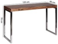 Konsolentisch Holz Massiv 120 x 45 Wandtisch Konsole Computertisch Schreibtisch – Ansicht 2