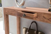 Konsolentisch Holz Massiv Wandtisch Konsole Anrichte 1 Schublade Schreibtisch – Ansicht 5