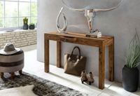 Konsolentisch Holz Massiv Wandtisch Konsole Anrichte 1 Schublade Schreibtisch – Ansicht 3