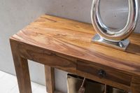 Konsolentisch Holz Massiv Wandtisch Konsole Anrichte 1 Schublade Schreibtisch – Ansicht 4