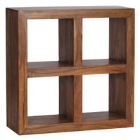 FineBuy Standregal Massivholz 82cm Holzregal Naturprodukt Beistelltisch Landhaus – Ansicht 6