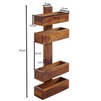 FineBuy Zeitungsständer Massivholz Zeitschriftenständer Prospekthalter Landhaus – Ansicht 3