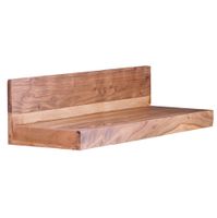 FineBuy Wandregal Massivholz Akazie Holzregal Landhausstil Wandboard Hängeregal – Ansicht 6