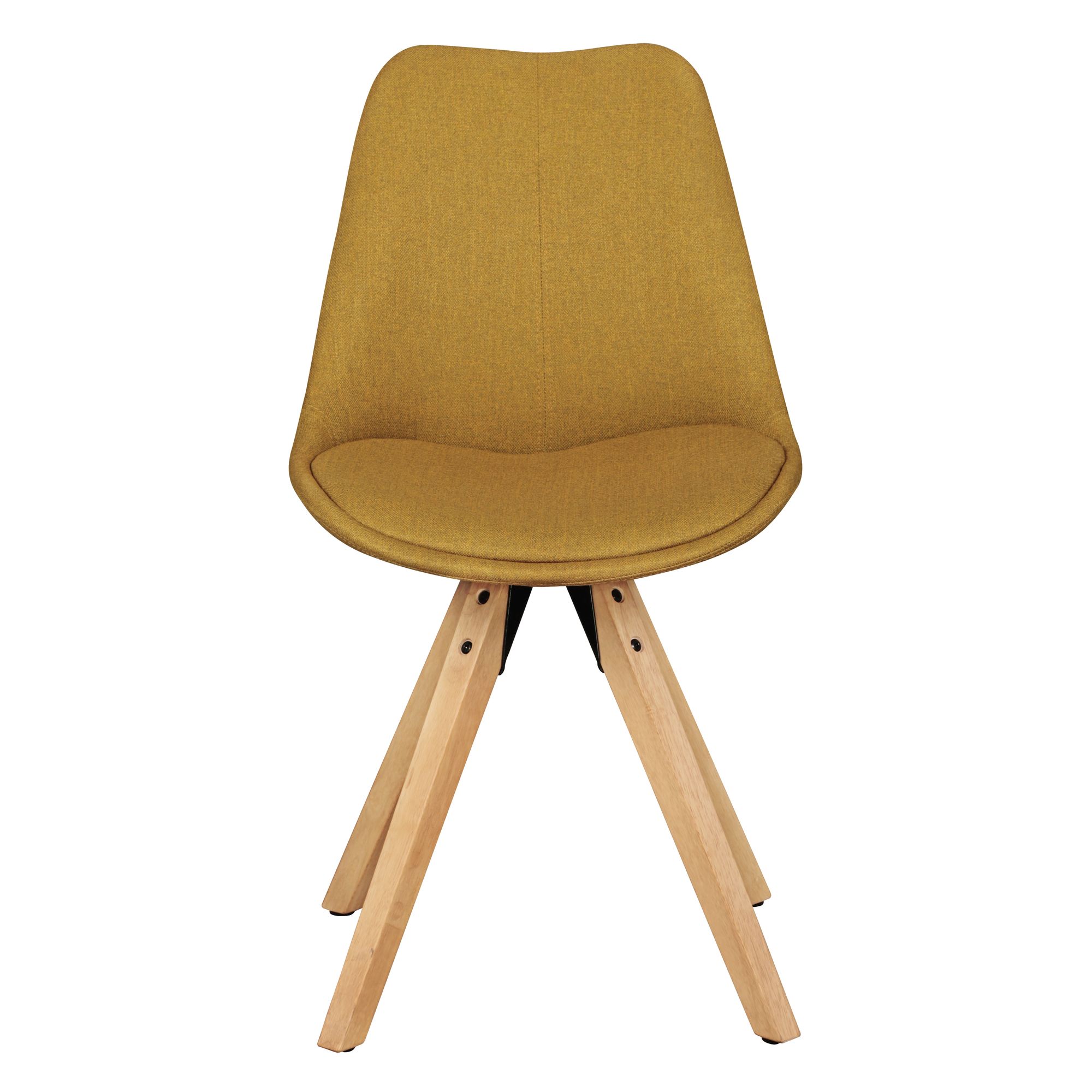 FineBuy Design Esszimmerstühle 2er Set SV43580 Skandinavische Stühle mit Holzbeinen, Retro Stuhlset Bunt, Küchenstühle mit Stoff, Lehnenstuhl Modern, Küchenstuhl Esszimmer | Farbe: Grau