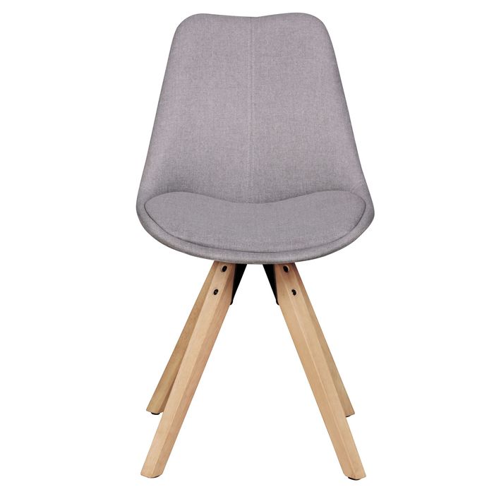 FineBuy 2er Set Esszimmerstühle Retro Stuhl Küchenstühle Stoff Stühle