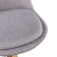 FineBuy 2er Set Esszimmerstühle Retro Stuhl Küchenstühle Stoff Stühle – Ansicht 5
